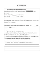 Vorschau - Stundenentwürfe - The Present Perfect - induktive Grammatikeinführung - Seite 1