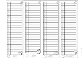 Vorschau - Mal- und Bastelvorlagen - Kalender - Seite 3