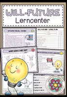 Vorschau - Arbeitsblätter - WILL - FUTURE - Lerncenter / Lerntheke - Deckblatt