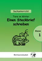Vorschau - Arbeitsblätter - Tiere im Winter - einen Steckbrief erstellen - Deckblatt