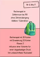 Vorschau - Spiele - Rechenspiel-ZR100-ohne Zehnerübergang-Addition Subtraktion-MrAndMrsP - Deckblatt