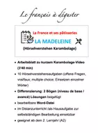 Vorschau - Arbeitsblätter - Vidéo: la Madeleine (pâtisserie) - Deckblatt