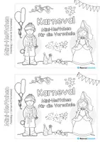Vorschau - Arbeitsblätter - Mini-Heftchen: Fasching / Karneval (Vorschule) - Seite 2