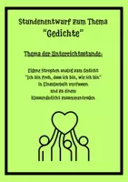 Vorschau - Stundenentwürfe - Stundenentwurf Gedicht - Deckblatt