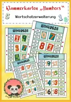 Vorschau - Aufgabenkarten - Numbers - Englisch - Klammerkarten - Deckblatt
