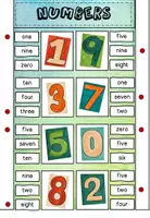 Vorschau - Aufgabenkarten - Numbers - Englisch - Klammerkarten - Seite 3
