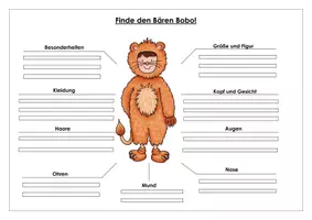 Vorschau - Arbeitsblätter - Personenbeschreibung: ABs zur Übung (Schreibplanung) - Seite 2
