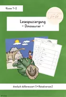Vorschau - Arbeitsblätter - Lesespaziergang: Die verschwundene Keule - Deckblatt