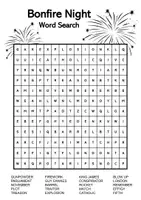 Vorschau - Quiz - Bonfire Night - Word Search - Seite 3