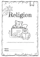 Vorschau - Arbeitsblätter - Deckblätter für den Religionshefter - Seite 3