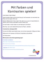 Vorschau - Mal- und Bastelvorlagen - Ausmalbilder Clowns Farbkontraste - Dekoration für Fasching und Karneval - Seite 1