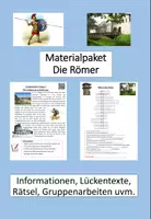 Vorschau - Stundenentwürfe - Materialpaket "Römer" Jg. 5+6 inkl. Lösungen - Deckblatt