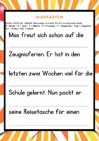 Vorschau - Arbeitsblätter - Wortarten bestimmen - Übung - Deckblatt