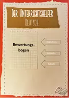 Vorschau - Klassenarbeiten - Bewertungsbogen für die textgebundene dialektische Erörterung - Deckblatt