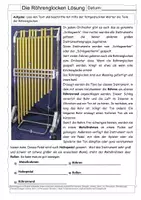 Vorschau - Arbeitsblätter - Instrumentenkunde: Die Röhrenglocken erklärt (mit Lösung) - Deckblatt