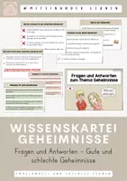 Vorschau - Fördermaterial/Inklusion - Wissenskartei - Gute und schlechte Geheimnisse - Deckblatt