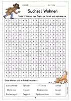 Vorschau - Arbeitsblätter - Möbel Suchsel DaZ DaF A1/A2 - 3-fach differenziert - Seite 2