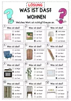 Vorschau - Arbeitsblätter - Zuhause Wortschatz Übung: Was ist das? DaZ DaF A1 A2 - Seite 3