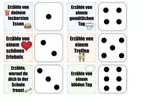 Vorschau - Spiele - Erzählwürfel Ferien. Für alle Ferien einsetzbar. - Deckblatt