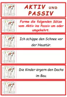 Vorschau - Interaktives Material - Winter: Aktiv und Passiv - Übungskarten - Seite 2