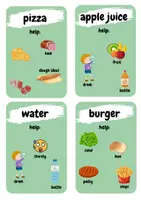 Vorschau - Spiele - Warm Up: Food Explain the word / Don't say (2-fach diff.) - Deckblatt