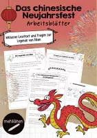 Vorschau - Arbeitsblätter - Arbeitsblätter Das chinesische Neujahrsfest - Deckblatt