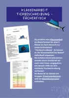Vorschau - Klassenarbeiten - Klassenarbeit Tierbeschreibung: Fächerfisch mit Erwartungshorizont - Deckblatt