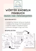 Vorschau - Stundenentwürfe - Wörter knobeln, Knobelaufgaben, Rätseln - Deckblatt