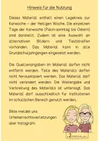 Vorschau - Präsentationen/Tafelbilder - Legekreis: Karwoche - Palmsonntag bis Ostern - Seite 1