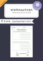 Vorschau - Arbeitsblätter - Weihnachten: Wie feierst du Weihnachten Freebie - Deckblatt