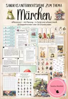Vorschau - Unterrichtsreihen - Sandras Unterrichtsreihe zum Thema Märchen (100 Seiten) mit didaktischen Hinweisen - Deckblatt