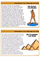 Vorschau - Arbeitsblätter - Die 7 Weltwunder der Antike & Neuzeit - Wissenskartei & Steckbriefe - Seite 2