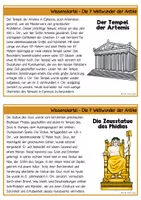 Vorschau - Arbeitsblätter - Die 7 Weltwunder der Antike & Neuzeit - Wissenskartei & Steckbriefe - Seite 3