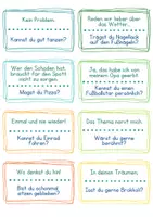 Vorschau - Arbeitsblätter - Frag-mich-was - Spiel - 40 Frage- und Antwortkärtchen zum Lesen üben mit Spaß - Seite 1