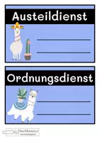 Vorschau - Bildkarten - Dienste im Klassenzimmer - Classroom Management - Organisation - Back to School - Seite 3