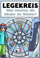 Vorschau - Arbeitsblätter - AnybookPro Material: Was machen die Kinder im Winter? - Deckblatt