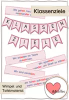 Vorschau - Poster - Klassenziele im Klassenrat: Wimpel und Tafelmaterial - Deckblatt