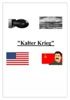 Vorschau - Stundenentwürfe - Materialpaket "Kalter Krieg" Jg. 9+10 inkl. Lösungen - Seite 1