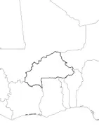 Vorschau - Arbeitsblätter - Landkartre von Burkina Faso stumme Karte mit Umrissen der Nachbarländer - Seite 3