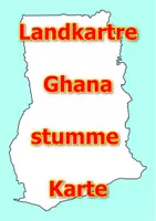 Vorschau - Arbeitsblätter - Landkartre von Ghana stumme Karte mit Umrissen der Nachbarländer - Deckblatt