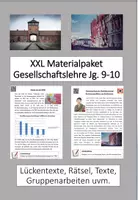 Vorschau - Stundenentwürfe - XXL Materialpaket "Gesellschaftslehre Jg. 9+10" inkl. Lösungen - Deckblatt