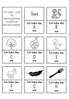 Vorschau - Spiele - "Ich habe" - Spiel, Anlautspiel, Anlaute, Buchstabenlehre - Seite 2