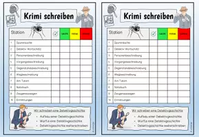 Vorschau - Arbeitsblätter - DETEKTIVGESCHICHTEN / Kriminell gut lesen und schreiben - Seite 1
