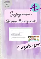 Vorschau - Arbeitsblätter - Soziogramm der Klasse - Classroom Management - Deckblatt