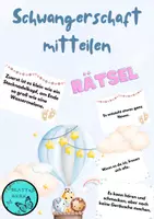 Vorschau - Präsentationen/Tafelbilder - Schwangerschaft mitteilen- Rätsel für die Klasse - Deckblatt