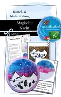 Vorschau - Mal- und Bastelvorlagen - Magische Nacht: Schritt-für-Schritt Bastelanleitung - Deckblatt