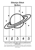 Vorschau - Arbeitsblätter - Kunst: Schritt für Schritt zeichnen: Planeten - Seite 3