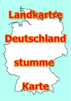Vorschau - Arbeitsblätter - Landkartre von Deutschland stumme Karte mit Umrissen der Nachbarländer - Deckblatt