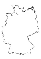 Vorschau - Arbeitsblätter - Landkartre von Deutschland stumme Karte mit Umrissen der Nachbarländer - Seite 1