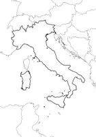Vorschau - Arbeitsblätter - Landkartre von Italien stumme Karte mit Umrissen der Nachbarländer - Seite 2